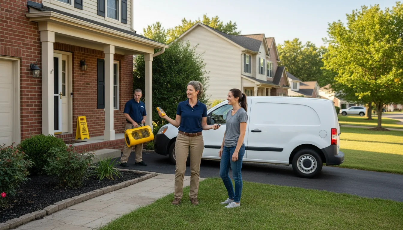 Residential water damage restoration in Wilber, NE